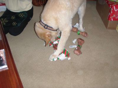 Loved opening Christmas presents....hers and everyone else's!